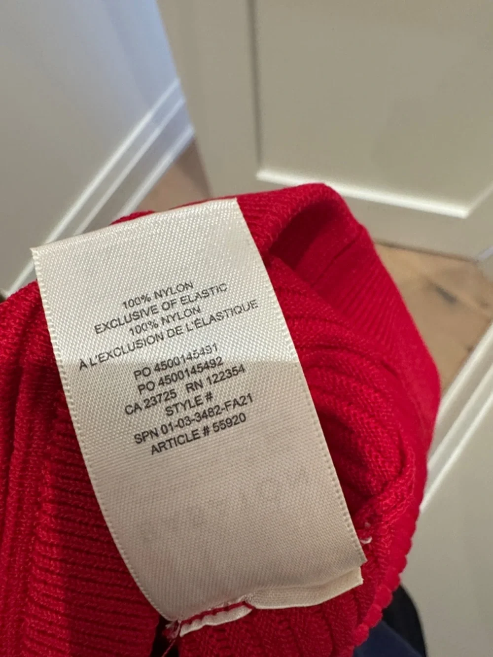 Aritzia Babaton Red Ribbed Knit Tank Top - Picture 5 of 5